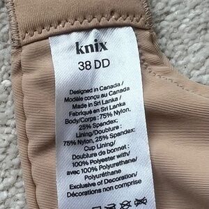 Knix FreeFlex Demi Bra Warm Sand Sz.38DD NWOT